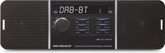 Caliber Autoradio met Bluetooth - DAB - DAB+ - USB, SD, AUX, FM - 1 DIN - Enkel DIN - Handsfree bellen - Ingebouwde Speakers - (RMD213DAB-BT)