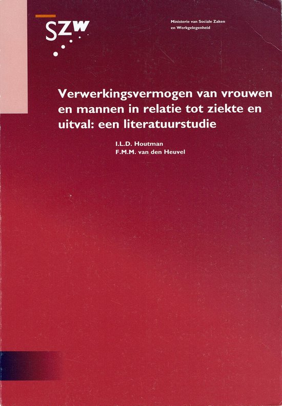 VERWERKINGSVERMOGEN VAN VROUWEN DR 1 - cover