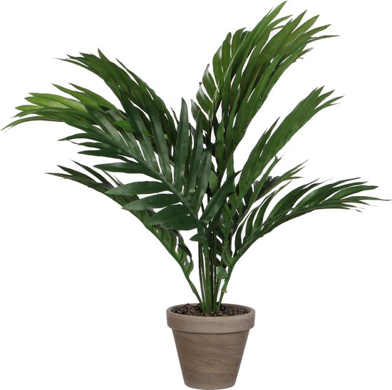 Palmier Artificiel Vert Areca - H 45cm - Pot décoratif en céramique - Décorations Mica