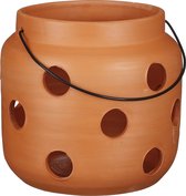 Mica Decorations Arena Lantaarn - H24 x Ø26 cm - Terracotta