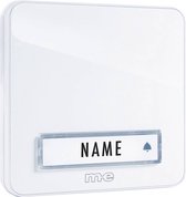 m-e modern-electronics 41144 Complete set voor Draadloze deurbel Verlicht, Met naambord
