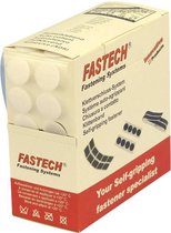 FASTECH® B20-COIN000005 Klittenband punten Om vast te plakken Hotmelt Haak- en lusdeel (Ø) 20 mm Wit 460 onderdelen