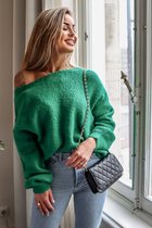 Raved Groene Sweater  – Onesize – Oversized Trui
