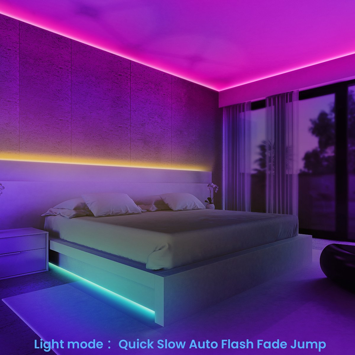 ElfelandRGB LED Strip 20 Metermet Afstandsbediening