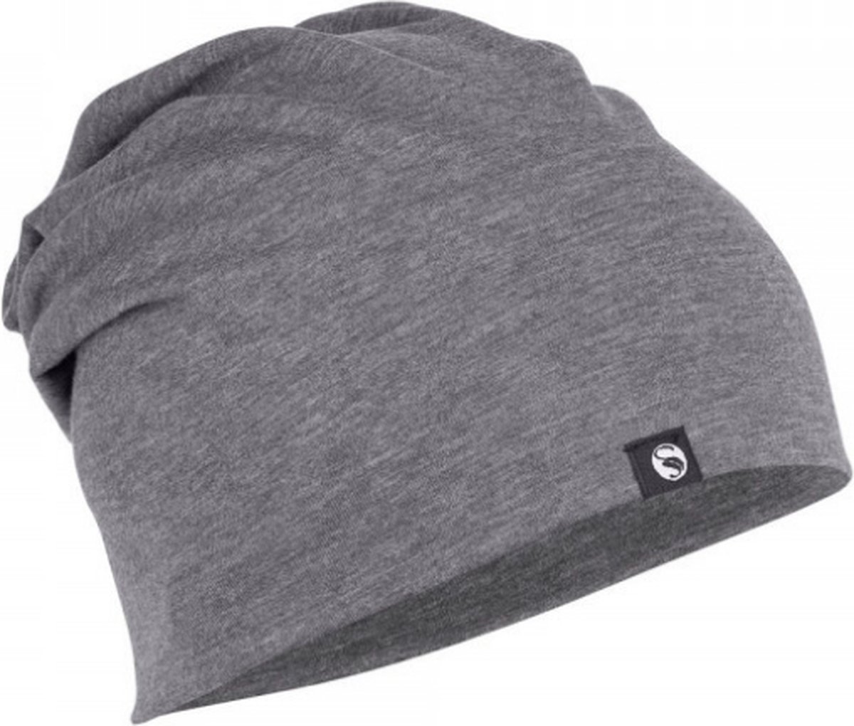 Slouch Beanie muts - Donkergrijs gemêleerd