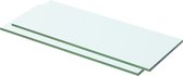 Decoways - Schappen 2 stuks 50x15 cm glas transparant