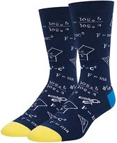 JustSockIt Wiskunde sokken - Sokken - Leuke sokken - Leraar - Docent - School cadeau - Cadeau - Cadeau voor mannen - Cadeau voor vrouwen - Verjaardag cadeau - Sokken met beroep - W