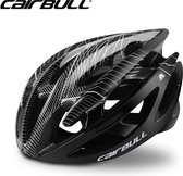 Merkloos - Mooie kwaliteit stoere fietshelm zwart mt. M/L - 58-62 cm. - Mountainbiken - Integraal lichtgewicht Fietshelm