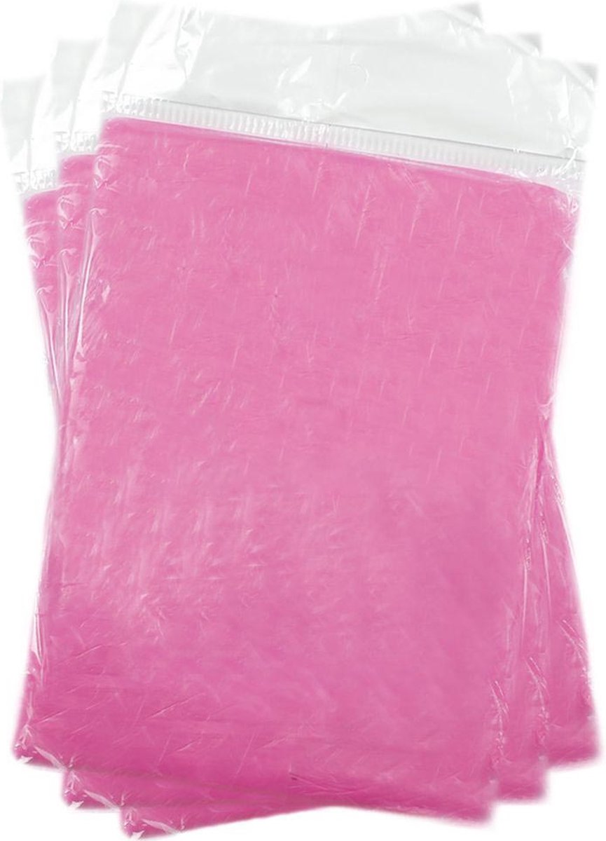 FashionBootZ wegwerp regenponcho roze 2500 stuks