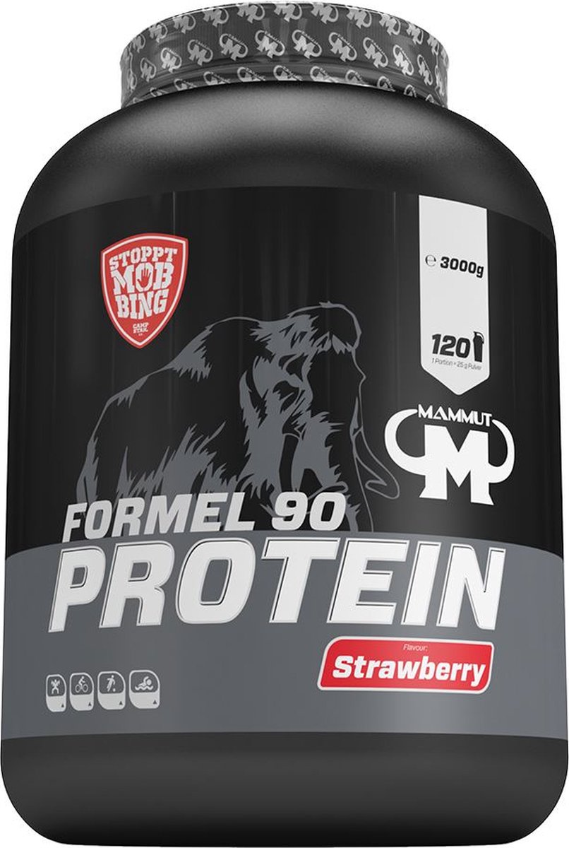 Mammut Formel 90 Protein (3000g) Strawberry - Eiwitten - Eiwit Mix