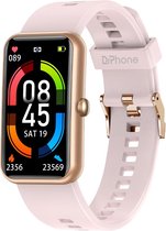DrPhone Ai¹ Hydro – Smartwatch Aluminium – A-GPS - Stappenteller – Horloge – Waterdicht – IOS / Android - Vrouwen / Dames Horloge - Roze