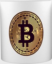 Akyol - Bitcoin crypto Mok met opdruk - bitcoin - De echte bitcoin fanaat - Trade - 350 ML inhoud