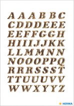 Huismerk Herma 4192 Etiket met letters A-Z 8mm Goud