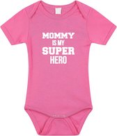 Mommy super hero cadeau romper roze voor babys / meisjes - Moederdag / mama kado / geboorte / kraamcadeau - cadeau voor aanstaande moeder 68 (4-6 maanden)