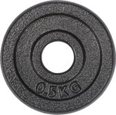 #DoYourFitness - 0.5 kg 100% gietijzer halterschijven - Haltergewichten - 28/29 mm boring - Diameter 128mm, dikte 19mm