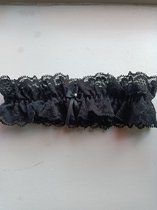 kousenband zwart met strikje