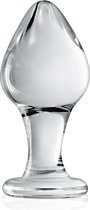 Glossy Toys 31 - Glazen Buttplug - 9 x 4.3cm - Transparant