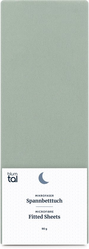 Blumtal Hoeslaken - Microfiber Hoeslakens - 200 x 200 x 30cm - Katoen - Summer Green - Groen