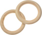 Houten Ringen (70 x 10 mm, gat 50 mm) 10 stuks