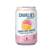 Charlie's Organics Sparkling Water Grapefruit Bio 12 x 33 cl