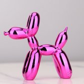 Artick Ballon Hond Beeldje - Balloon Dog - Jeff Koons Replica - Decoratie - Kunst - 17x17x7 Cm - Paars