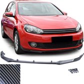 Volkswagen Golf 6 MK6 Spoiler Voorspoiler Splitter Lip Carbon Look