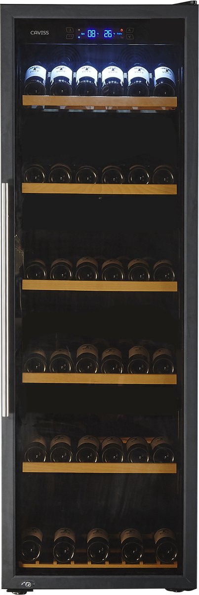 Caviss C1215GBEG - Wijnkoelkast 1 T° - 214 Flessen - 1 zone - Caviss - €1.227,00