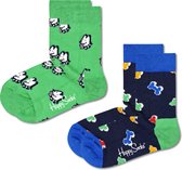 Happy Socks Kids Lot de 2 paires de chaussettes pour chien et Bone pour chien Taille 7-9 ans