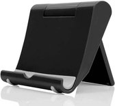 WiseGoods Luxe Tablet & Telefoon Houder - Modern Design - Smartphone, Ipad & Telefoonhouder - Universeel - Voor op Tafel - Zwart