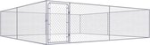 Everest Hondenkennel voor buiten 4x4x1 m gegalvaniseerd staal