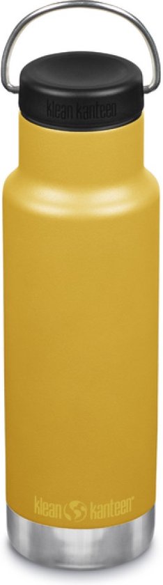 Klean Kanteen - RVS Thermosfles Classic 355ml (w/Loop Cap) - Marigold geel