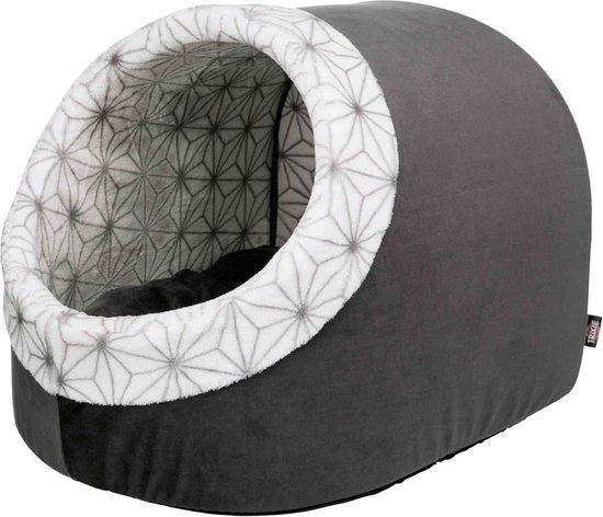 Trixie Relax-Iglo Diamond Antraciet / Wit – Kattenmand