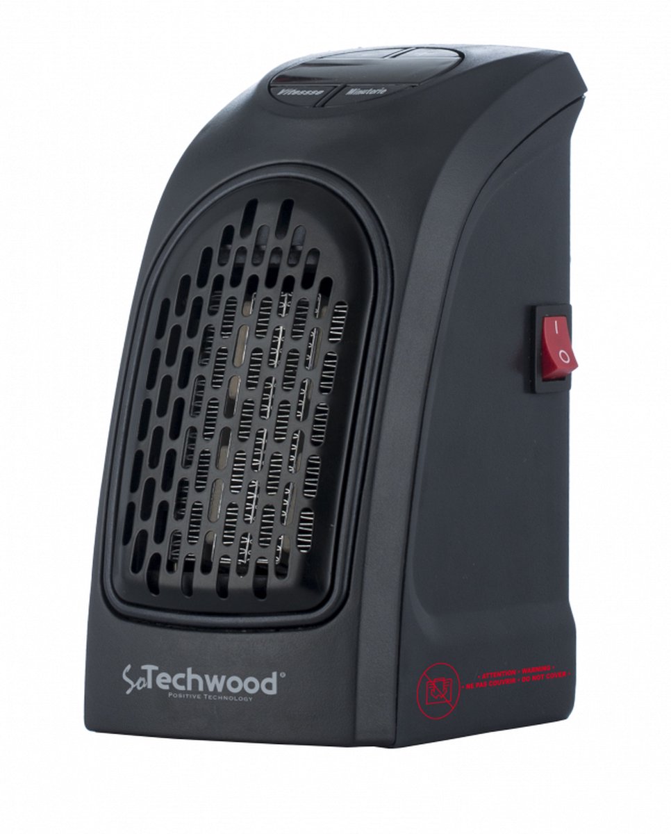 Techwood - TCG400 - Mini Heater - chauffage sans fil - pour dans la prise -  minuterie