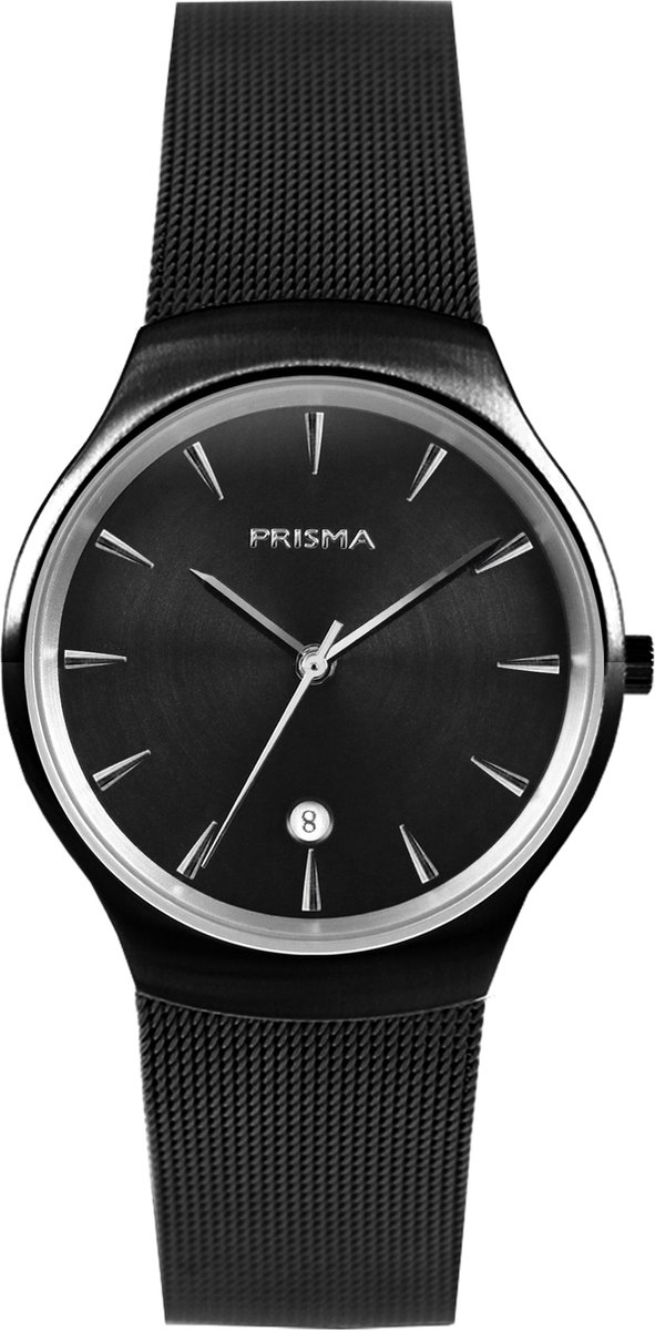 Prisma horloge P.2082 Heren Icon Design Restyled Zwart