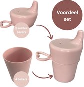 Ik Ik Ben Zo Mooi Onbreekbare Drinkbeker Baby Blush Roze - Antilek Tuitbeker Set 6 delig - Vanaf 6 maanden