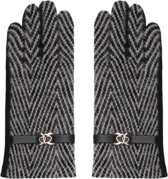 Handschoenen Zwart/wit
