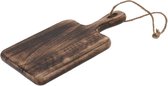 Serveerplank Paulownia 25 x 14 x 2 Cm gebrand Mangohout Rechthoekig