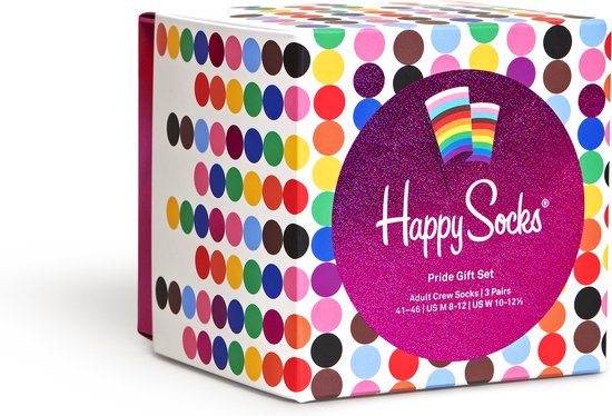 Happy Socks Pride Socks Gift Set (3-pack) - regenboog sokken - Unisex