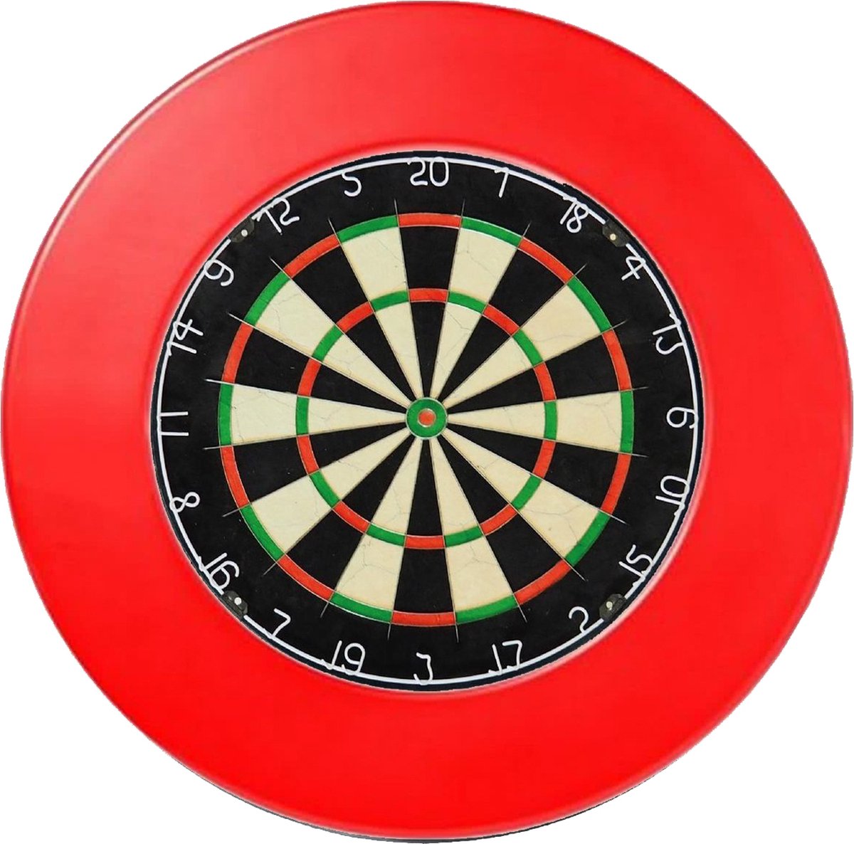 Dragon Darts Plain - Plus Surround Ring Rood - Complete PROFESSIONELE dartset - dartbord