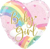 Oaktree - Folieballon hart Baby Girl