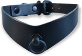 PROVOCATEUR - Leren V-Shape BDSM Collar met Ring - BDSM Halsband - Bondage Collar - Choker - Sexy Cadeau - Halsband voor Vrouwen - Day Collar - Skinny Collar - Luxe Bondage Gear -