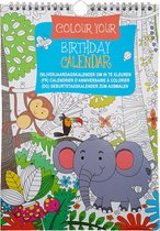 Verjaardagskalender Kleurboek "Jungle dieren"