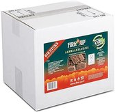 PROF-FIRE - 640 Aanmaakblokjes Bruin - Voordeelbox - Top Kwaliteit + 1 Doos Lange Lucifers +/- 22 cm - Fire-Up kwaliteit