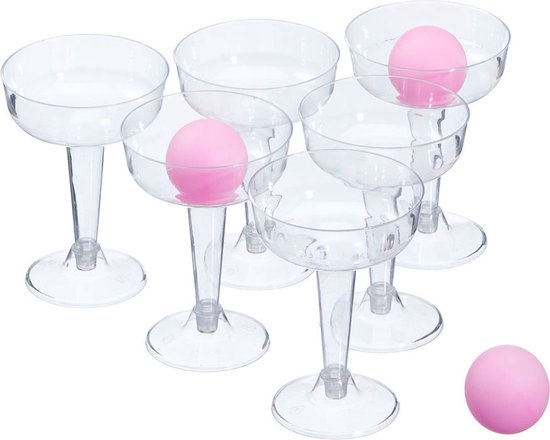 Afbeelding van het spel Narvie prosecco pong - Drank Spel - Prosecco Drinkspel - 12x Drinkbekers + 3 Ballen