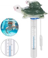 Sunmax Zwembad temperatuur thermometer Schildpad Drijvend met koord