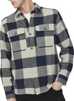 Only & Sons Josh Life  Overhemd - Mannen - navy/wit