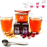 luxe - Handybrew - Theepot - Compleet - Thee pakket - Rooibos - Verse thee - Theepot dubbelwandig - Tea maker - Theeglazen - Theeblik - Maatlepels - Kerstcadeau - Kerstpakket - Ker