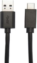 APM USB 3.0 USB-A / Type-C kabel - mannelijk / mannelijk - zwart - 1m