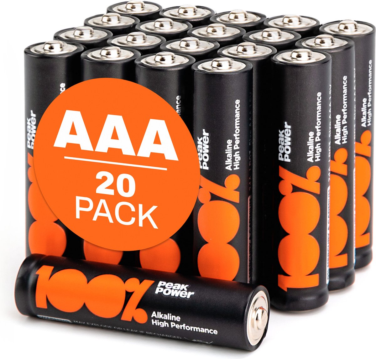 Alkaline batterijen AAA micro mini penlite LR03 batterij 1.5V - 20 stuks - AAA batterij - 100% Peak Power