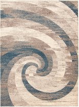 Vloerkleed Blauw Laagpolig | Cora - 220 x 160 cm